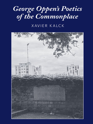 cover image of George Oppen's Poetics of the Commonplace